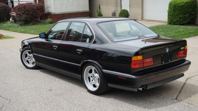 rare e34 bmw m5 throwing star wheels black collector car hand built enthusiast