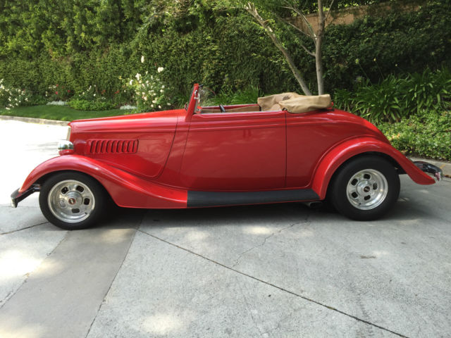 1934 ford cabriolet street rod convertible hot rod **low reserve**