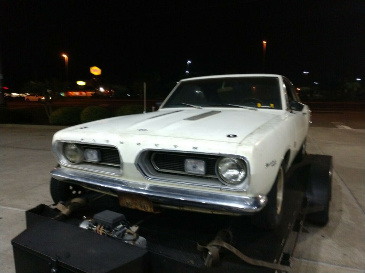 67 plymouth barracuda notchback no motor/trans calif car great project car!!