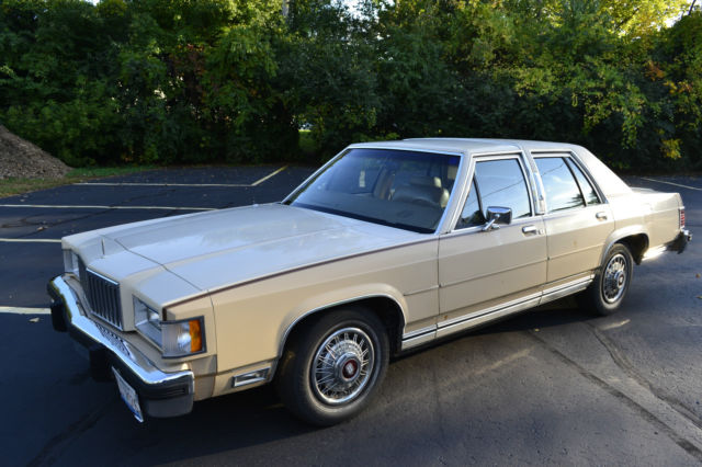 1987 mercury grand marquis ls 4 door sedan 72,000 original miles loaded leather
