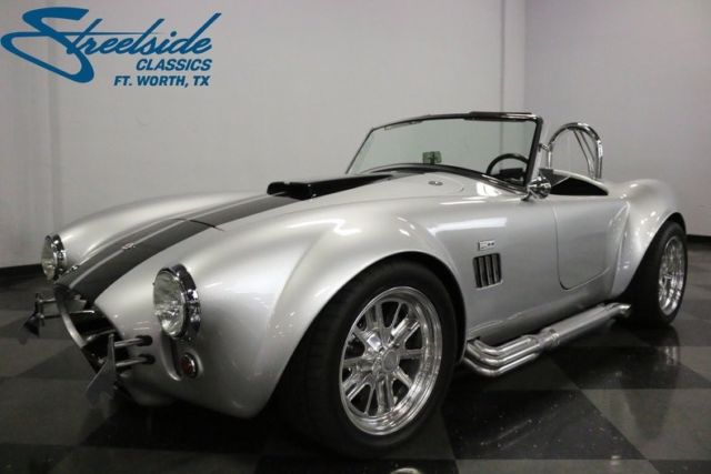 1965 shelby cobra 1343 miles sterling silver roadster 351 windsor v8 5 speed ma