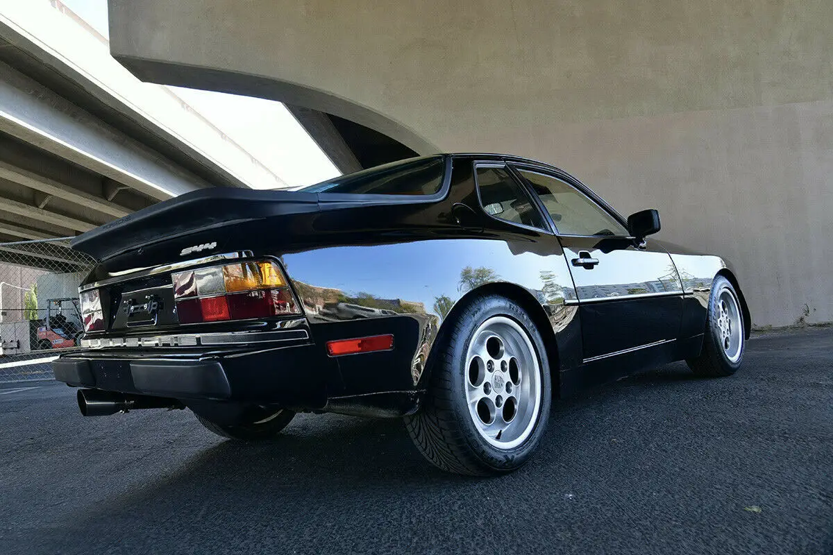 1984 porsche 944 coupe, 90799 miles, 5-speed, black on black, 16x8 wheels