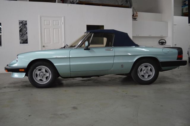 1983 alfa romeo spider veloce light blue great deal!