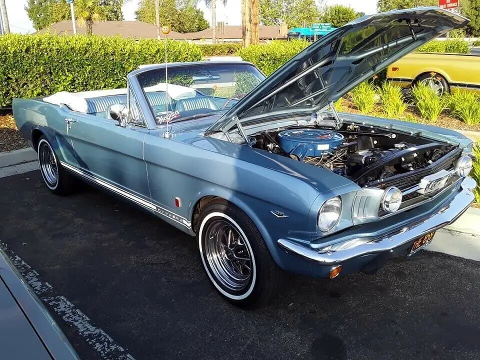 1966 ford mustang convertible a code with gt package. meguiarâ€™s sponsored car