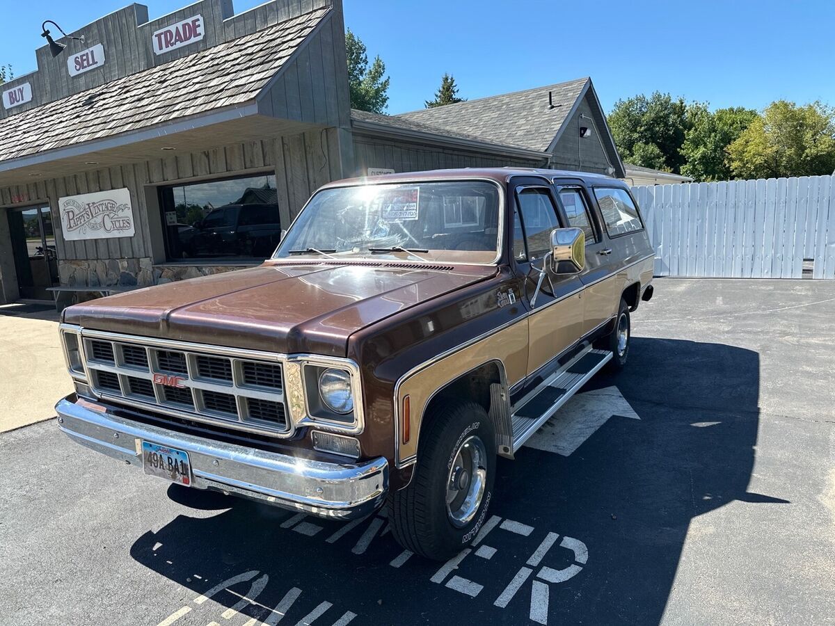 1978 gmc suburban suv brown 4wd automatic sierra grande
