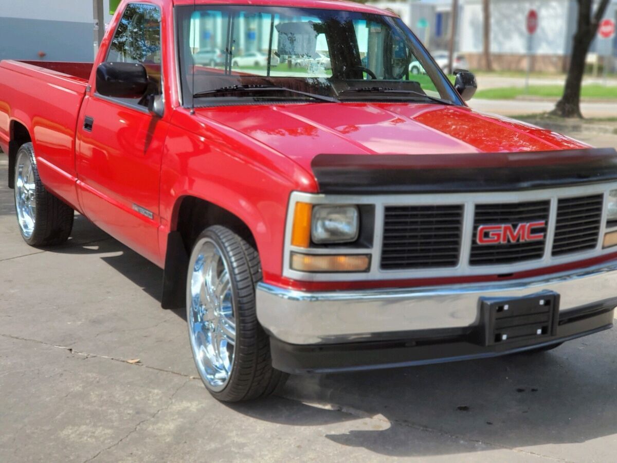 1989 gmc sierra pickup red rwd manual c1500