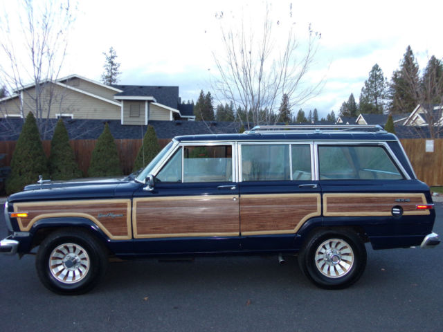 selling with no reserve 1987 jeep grand wagoneer with new crate engine 401 155k