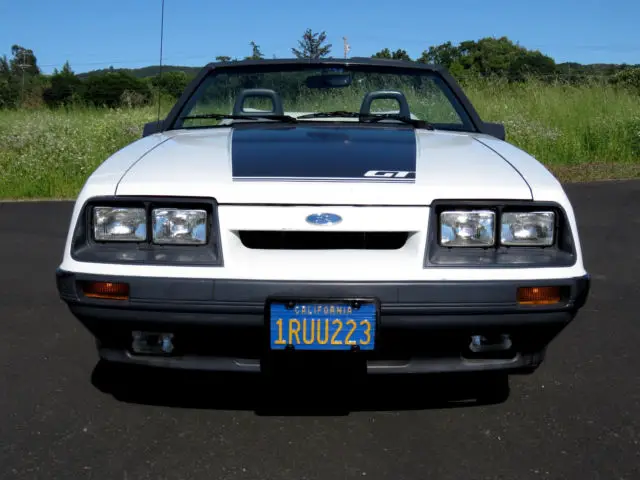 1986 ford mustang gt convertible 5-sp -- 71k orig mi -- 1-owner california car