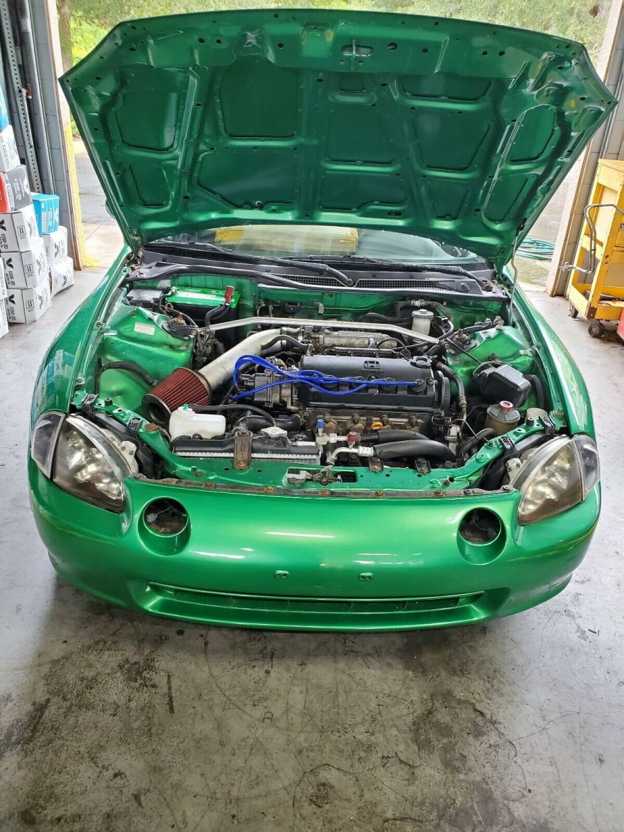 1993 honda civic del sol coupe green fwd automatic del sol si