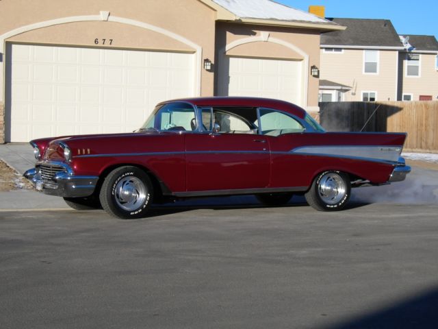 1957 chevrolet 2 door hardtop sports coupe no post