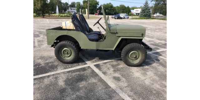 1953 willys cj3b cj-3b jeep restored 1/8" custom tub starts and runs great