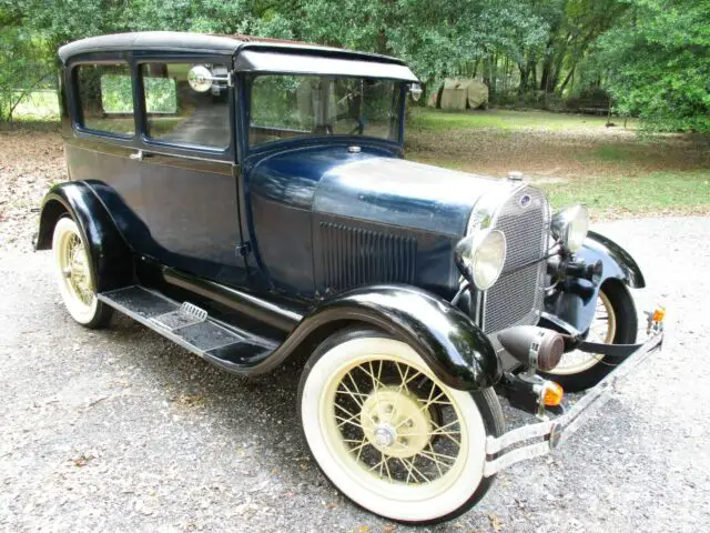 1929 ford model a sedan with fold out truck box barn garage find no reserve