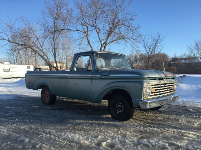 1963 ford f100 rare unibody big back window custom cab 1/2 ton pickup truck