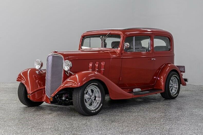 1933 chevrolet master coach street rod 4238 miles honduras maroon sedan 327ci 2
