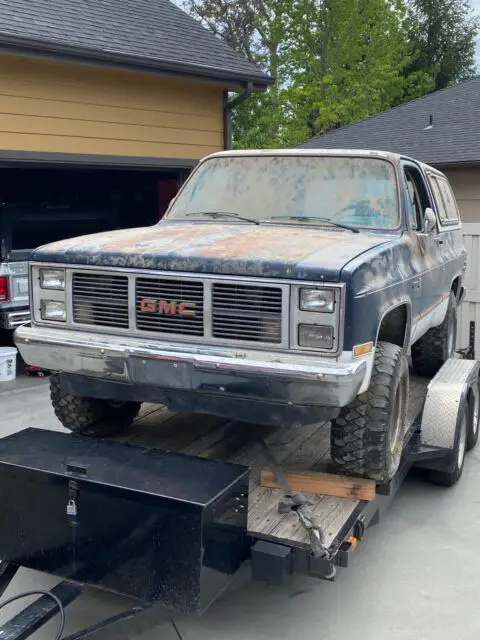 1985 gmc jimmy suv grey 4wd automatic k1500