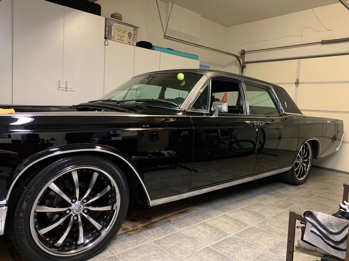 1968 lincoln continental black rwd automatic chrome