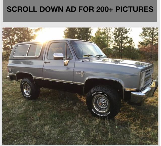 1987 chevrolet blazer k5 silverado 4x4 no rust in great shape one owner all orig