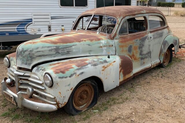 1948 chevrolet fleetmaster sedan green rwd manual