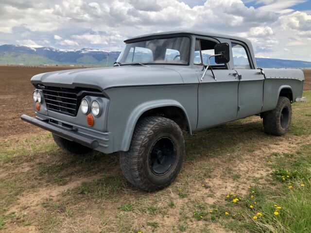 1965 dodge power wagon pickup grey 4wd manual
