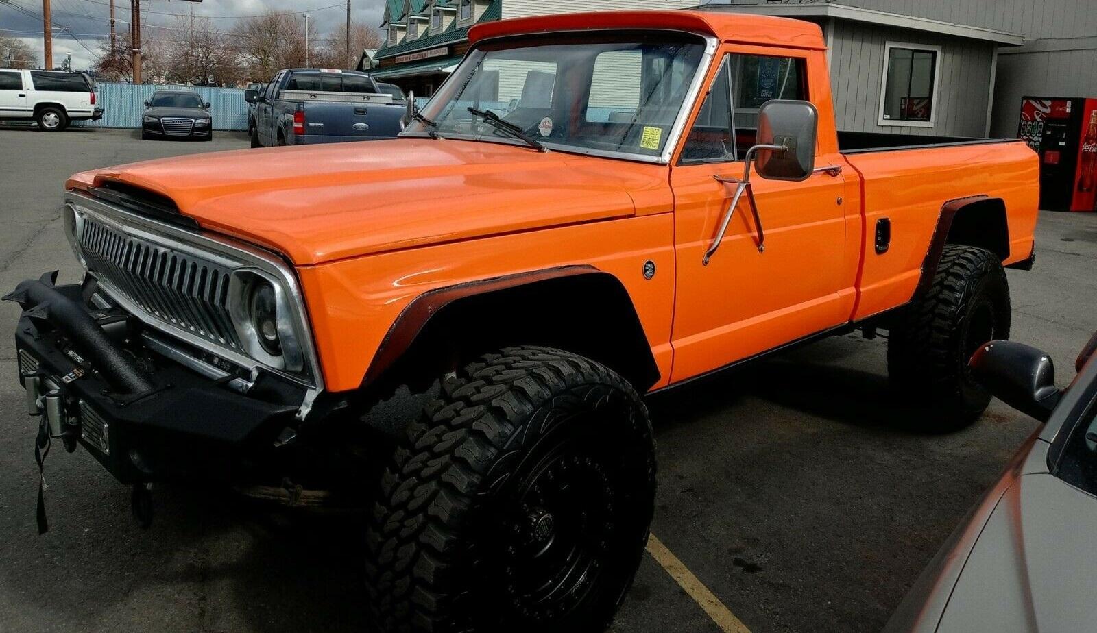1979 jeep cj custom truck custom orange paint