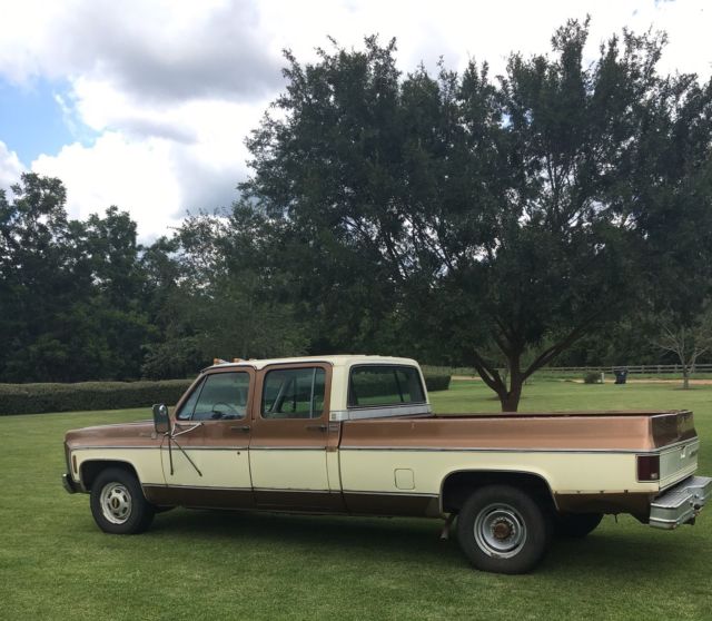1979 chevrolet c20 crew cab long bed 454 big block good truck original