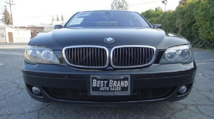 2008 bmw 750li jet black 750 fully loaded clean title in glendale, ca