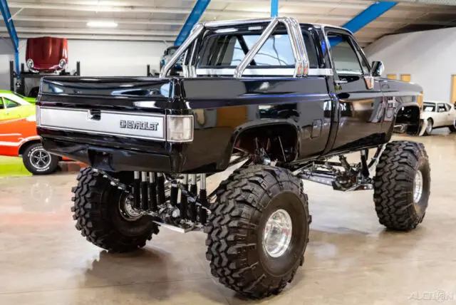 1986 k10 fleetside 454ci v8 automatic short bed 4wd lifted monster pickup truck