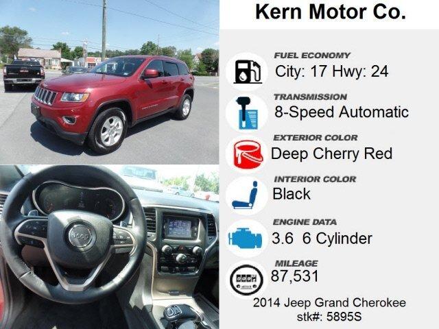 used 2014 jeep grand cherokee laredo winchester, va 22601 for sale in winchester, virginia