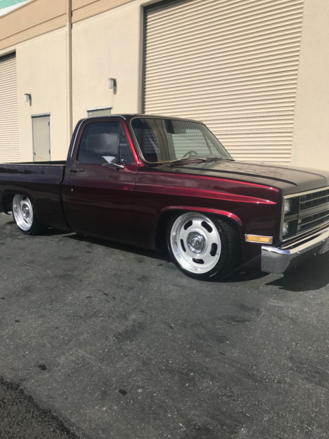 1984 chevy c10 air bagged 454 house of color kandy rare truck diesel
