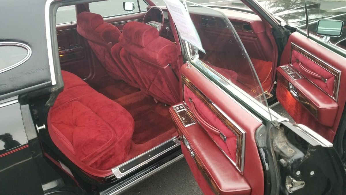 town car - 18k original miles - unrestored - black with red velour interior