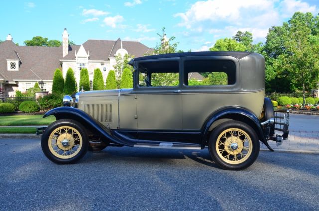 1930 model a tudor sedan clean original california car kewanee green