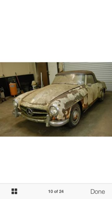 1962 mercedes benz sl 190 project
