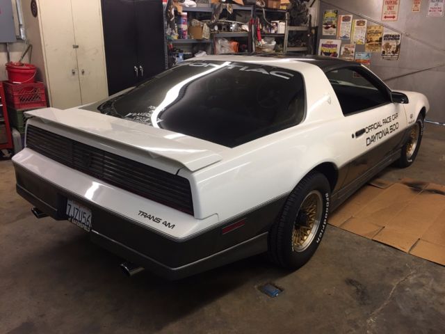 pontiac trans am daytona 500 pace car