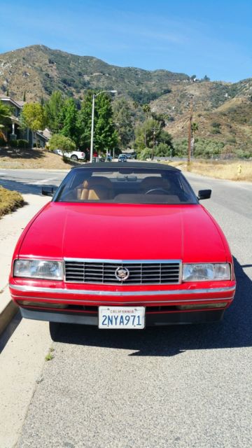 1989 cadillac allante convertible with low miles