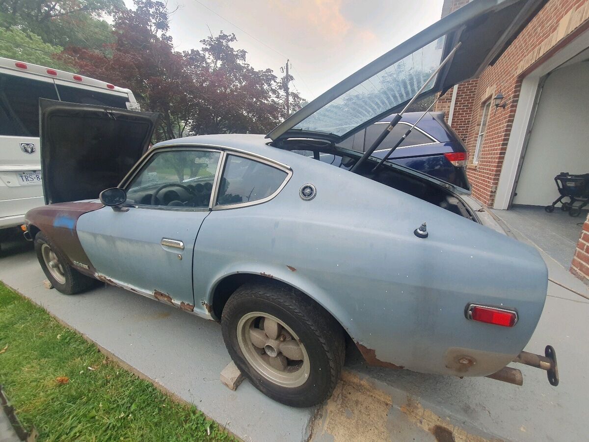 1974 datsun 260 z coupe blue rwd manual