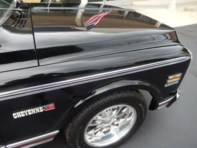 1971 chevrolet c10 tuxedo black 350 a/c hounds tooth ready to cruise