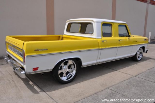 1968 ford f100 crew cab show truck hot rod pro touring restomod original lowered