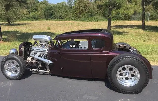 1931 ford model a coupe / rat rod, hot rod, street rod / chopped and channeled
