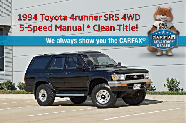1994 toyota 4runner sr5 4wd * 5-speed manual * v6 3.0l * clean title no reserve