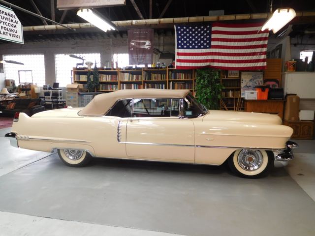 1956 cadillac convertible ( series 62 ) restored to be a show car winner