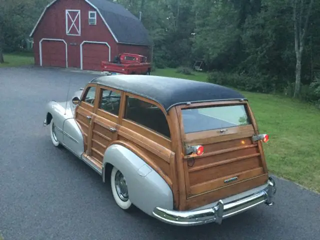 1948 pontiac silver streak woody wagon straight 8 survivor barn find