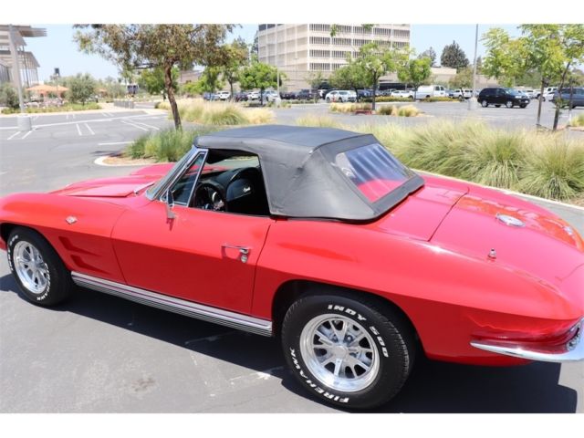 1964 chevrolet corvette 722 miles red 327 v8 4 speed manual