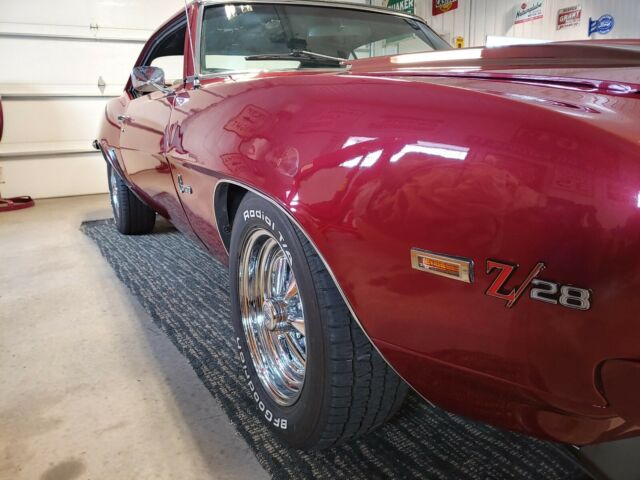 camaro z28 tribute with older frame off restoration that still shows very well