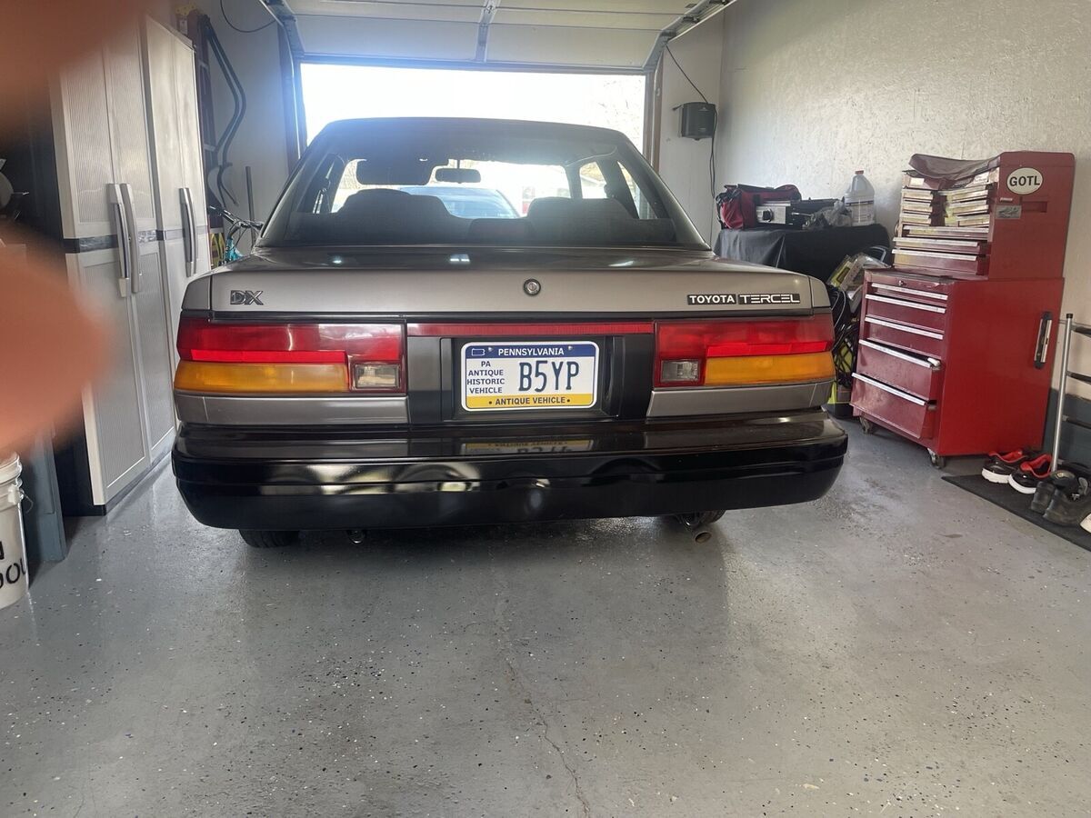 1988 toyota tercel coupe grey deluxe