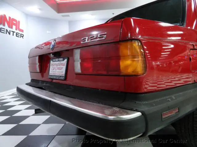 1987 bmw 325e e30 coupe 2.7 i-6 red over black 100% stock automatic runs great
