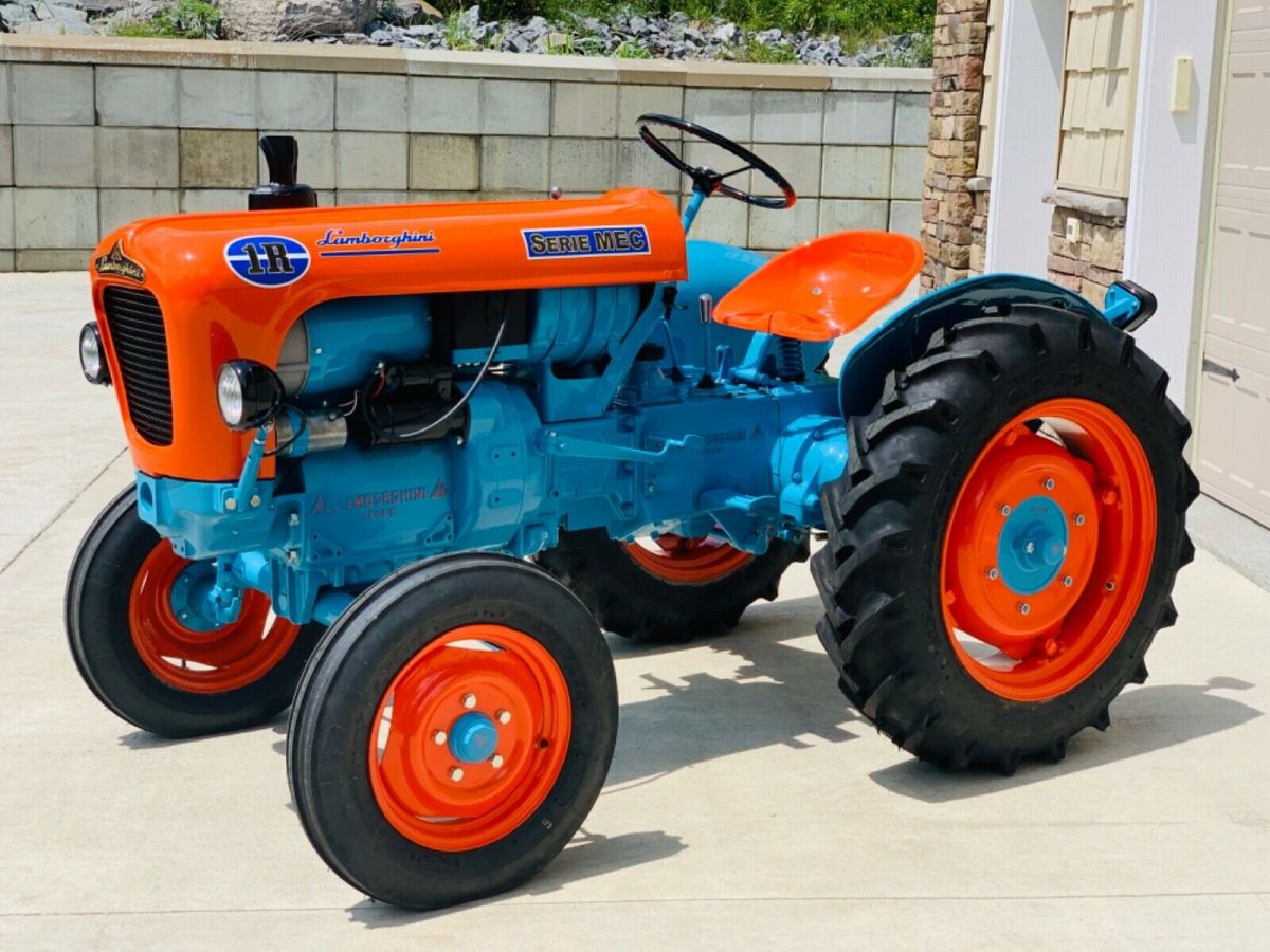 1966 lamborghini tractor 1r orange manual ferruccio/balboni/porsche/ferrari/ford