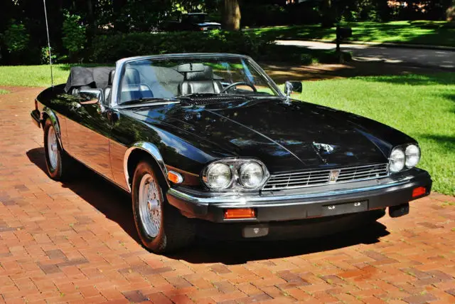 simply spectacular 1 owner 1990 jaguar xjs convetible 40,989 miles triple black