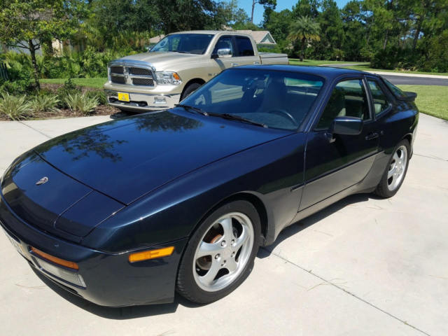 1988 porsche 944 turbo 951 great color combo stock nauttic blue w tan interior
