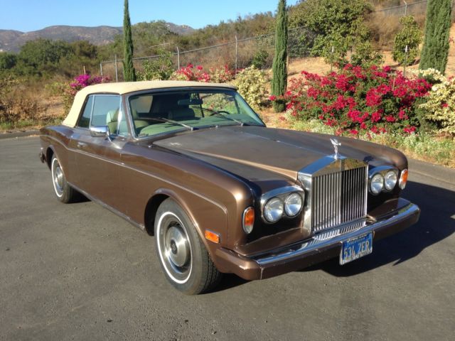 1979 rolls royce corniche convertible