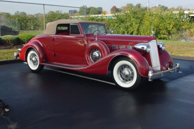 1936 packard super 8 convertible coupe